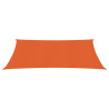Toldo de vela HDPE naranja 160 g/m² 2x3.5 m 2