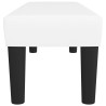Banco 100x30x30 cm couro artificial branco 4