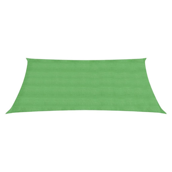 Para-sol estilo vela 160 g/m² 5x6 m PEAD verde-claro M 2