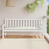 Almofadão p/ banco de jardim 180x50x7cm mesclado tecido creme 3