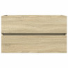 Armario lavabo madera de ingeniería roble Sonoma 80x38.5x45 cm 4