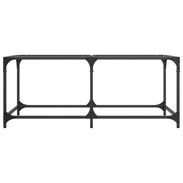 Mesa de centro superficie de vidrio acero 98.5x50x40 cm M 4