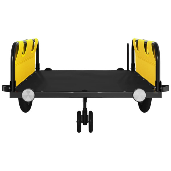 Reboque bicicleta tecido oxford/ferro amarelo/preto M 5