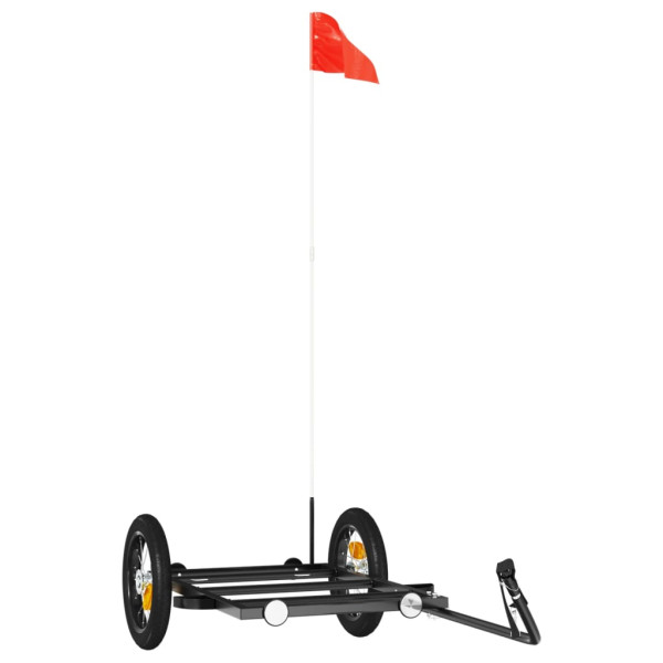 Reboque para bicicleta 122x53x28 cm ferro preto M 2
