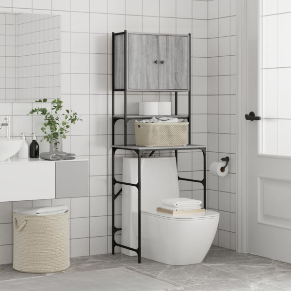 Armario de lavadora gris Sonoma 68x48.5x194 cm M 4