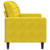 Sillón de terciopelo amarillo 60 cm 5