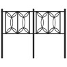 Cabeceira de cama 120 cm metal preto 4