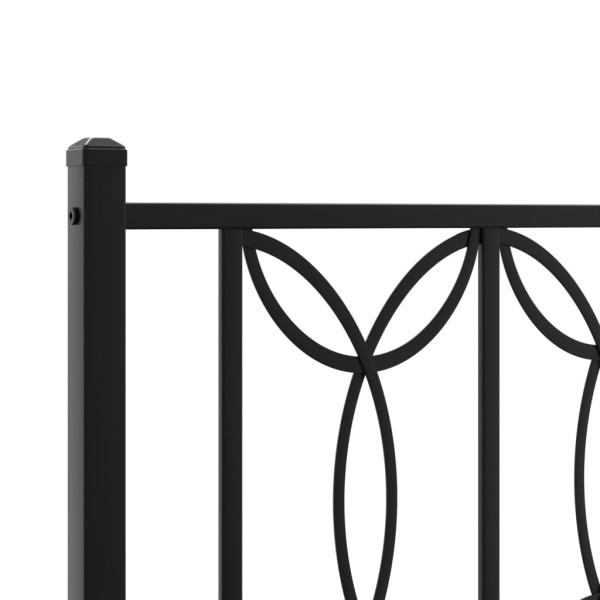 Cabeceira de cama 193 cm metal preto M 5