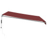 Toldo retrátil automático 400x300 cm bordô 4
