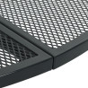Mesa de pátio redonda Ø80x72.5 cm aço revestido a pó antracite 5