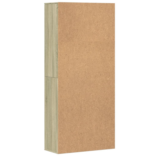 Aparador alto madera de ingeniería roble Sonoma 80x35x180 cm M 5