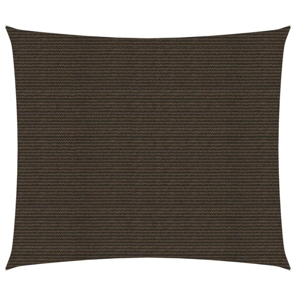 Toldo de vela marrón HDPE 160 g/m² 2.5x3 m D