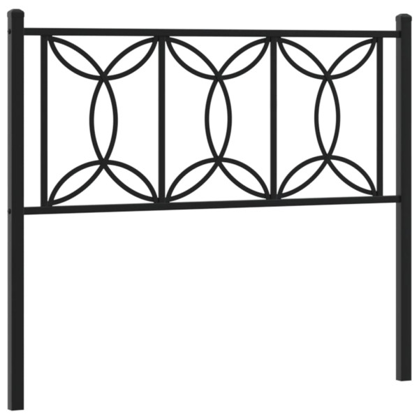 Cabeceira de cama 107 cm metal preto M 2
