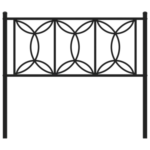 Cabecero de metal negro 107 cm M 4