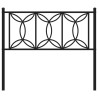 Cabeceira de cama 107 cm metal preto 4