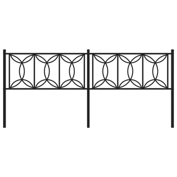 Cabeceira de cama 200 cm metal preto M 4