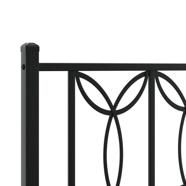 Cabeceira de cama 200 cm metal preto M 5