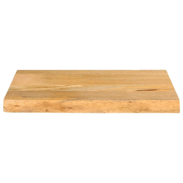 Tablero de mesa borde natural madera maciza mango 60x40x2.5 cm M 3