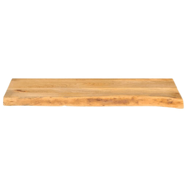 Tablero de mesa borde natural madera maciza mango 80x40x2.5 cm M 3