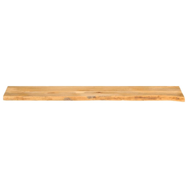 Tablero de mesa borde natural madera maciza mango 180x40x2.5 cm M 3