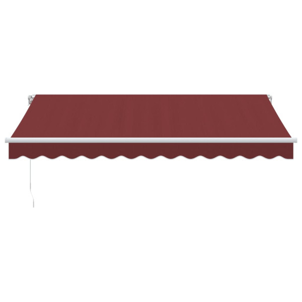 Toldo retrátil manual 350x250 cm bordô M 3