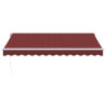 Toldo retrátil manual 350x250 cm bordô 3