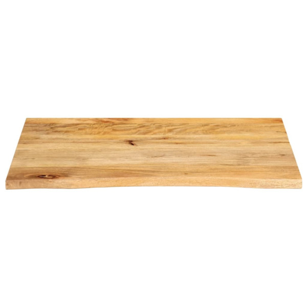 Tablero de mesa borde natural madera maciza mango 80x60x2.5 cm M 3