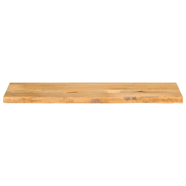 Tablero de mesa borde natural madera maciza mango 100x40x3.8 cm M 3