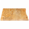 Quadro de mesa borda natural madeira manga sólida 70x60x3.8 cm 4