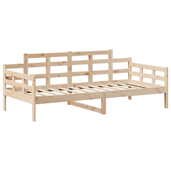 Sofá cama con techo madera maciza de pino 90x190 cm M 5