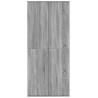 Aparador alto madera de ingeniería gris Sonoma 80x35x180 cm 3