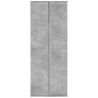 Aparador alto madera de ingeniería gris hormigón 70x35x180 cm 3