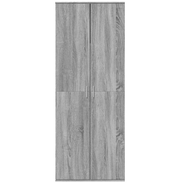 Aparador alto madera de ingeniería gris Sonoma 70x35x180 cm M 3