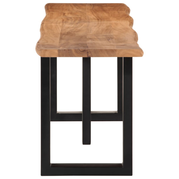 Banco de madera maciza de acacia y acero 160 cm M 3