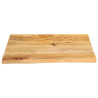 Tablero de mesa borde natural madera maciza mango 60x60x3.8 cm 3