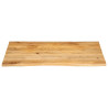 Tablero de mesa borde natural madera maciza mango 110x80x3.8 cm 3