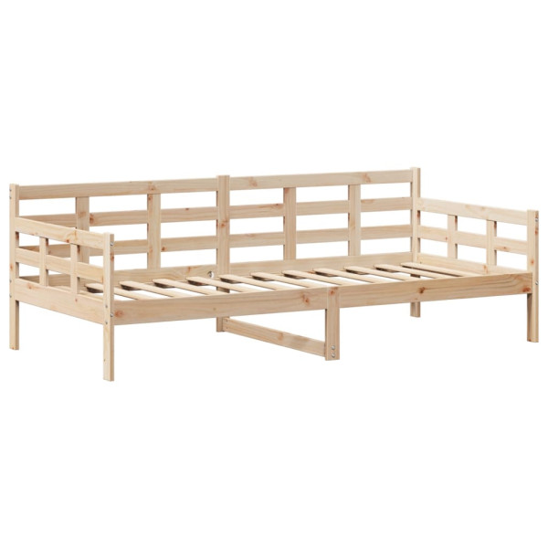 Sofá cama con techo de madera maciza de pino 80x200 cm M 5
