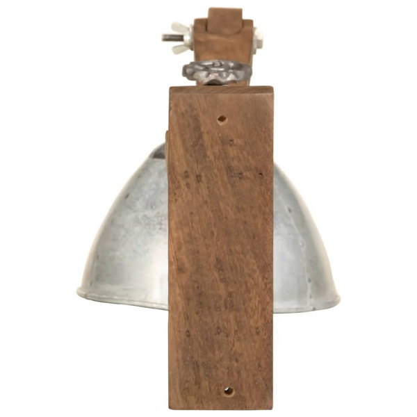 Lámpara de pared 25 W E27 plateado vintage M 5