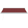 Toldo retrátil manual 300x250 cm bordô 2