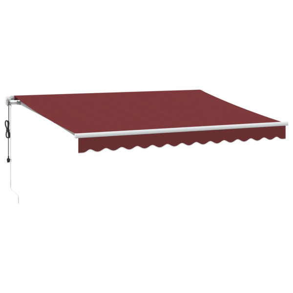 Toldo retrátil automático 350x250 cm bordô M 2