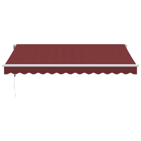 Toldo retráctil automático burdeos 350x250 cm M 3