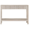 Mesa consola madera maciza de mango blanco 110x35x75 cm 2
