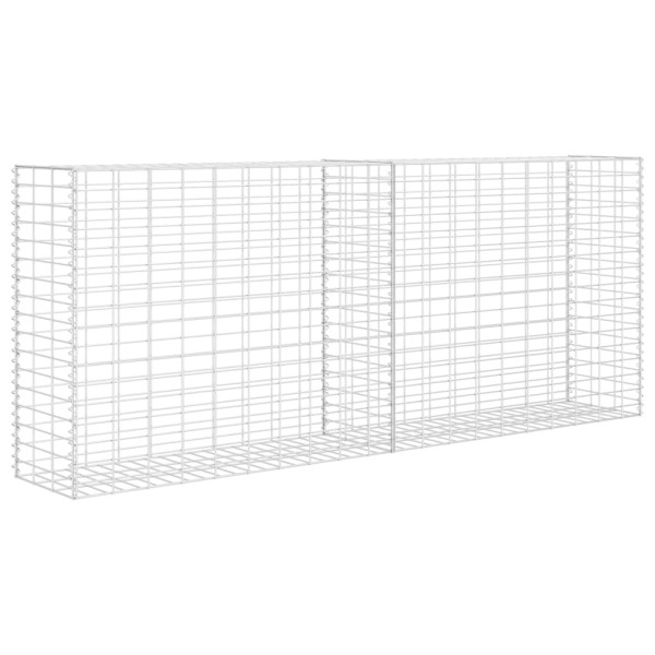 Cesta de muro de gaviones acero galvanizado 85x30x200 cm M 2