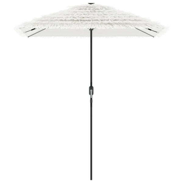 Guarda-sol de jardim com poste de aço 300x200x250 cm branco M 4