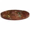 Mesa redonda reciclada de madeira maciça Ø 50x2.5 cm 4