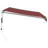 Toldo retrátil automático 300x250 cm bordô 4