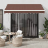 Toldo retrátil automático 300x250 cm castanho 1
