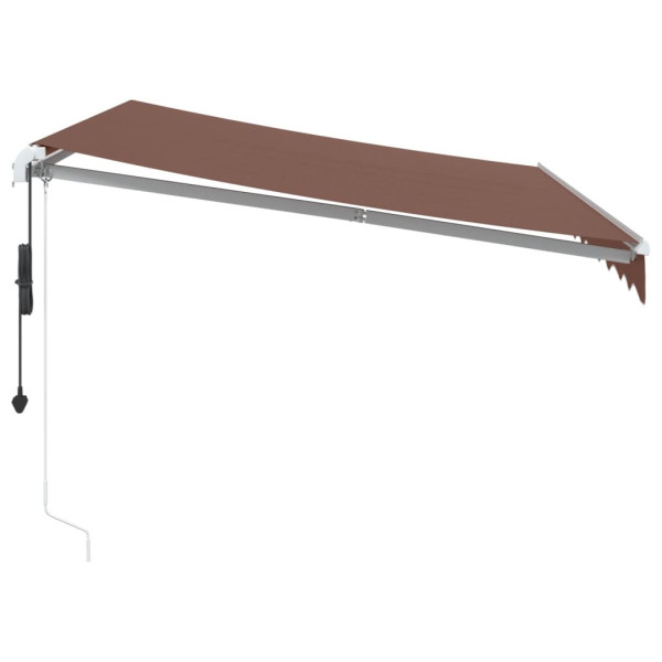 Toldo retrátil automático 300x250 cm castanho M 4