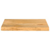 Tablero de mesa borde natural madera maciza mango 60x30x2.5 cm 3