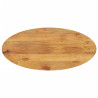 Tampo de mesa oval 140x50x3.8 cm madeira de mangueira maciça 1